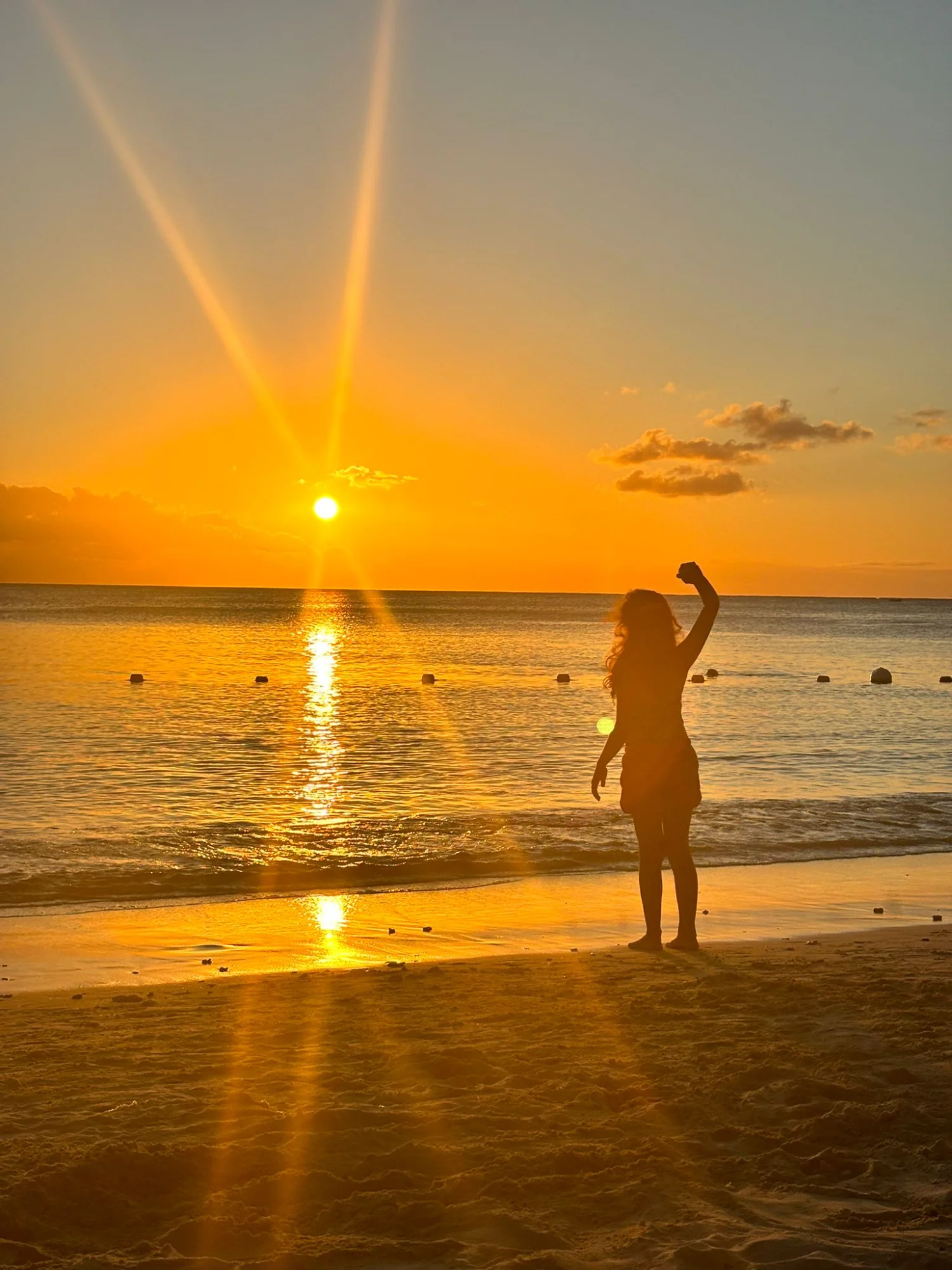 Mauritius sunrise - darkness to light